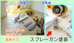 スプレーガン塗装