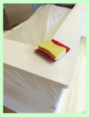 塗装後に磨き作業