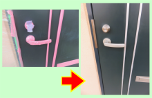 玄関ドア傷リペア