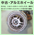 アルミホイールの塗装