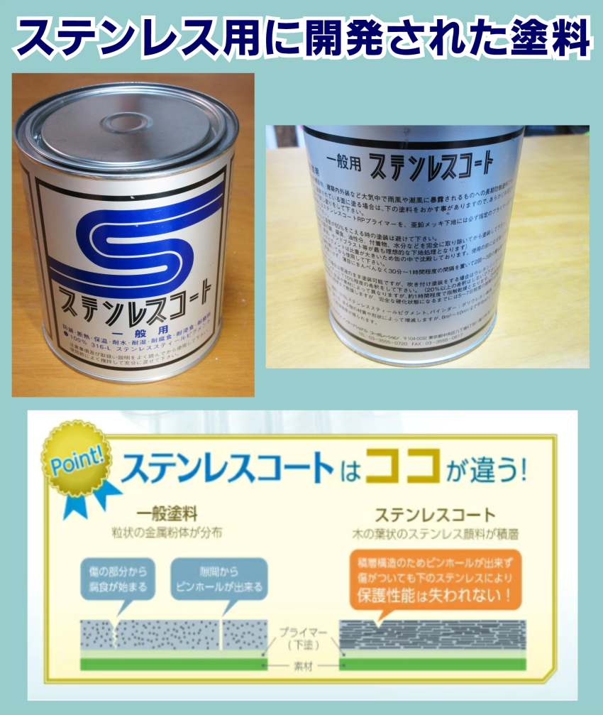 ステンレス専用の塗料